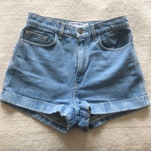 American Apparel Jeans shorts high waist 29 new